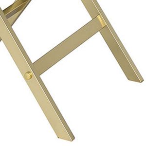 Tavolino rettangolare nero e ottone con 1 cassetto, elegante comodino - Product Image 3