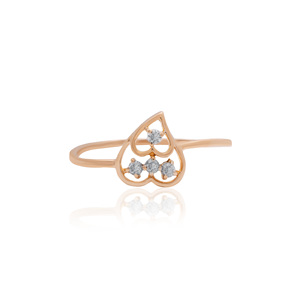 Bague classique en or jaune massif pour femme, sertie d'un diamant naturel rond taille brillant de 0,07 carat, couleur H-I, clarté VS-SI, bijoux fins. - Product Image 3