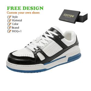 Chaussures en cuir véritable de haute qualité, fabricant de chaussures de marque de luxe sur mesure, baskets décontractées pour hommes - Product Image 5