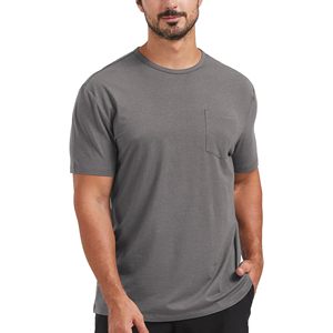 Camiseta de Hombre para Exteriores 2026 de Alta Calidad, Colores Sólidos Formales, Personalizada con Logotipo, Diseño Personalizado, 100% Algodón Jersey, Manga Corta - Product Image 2