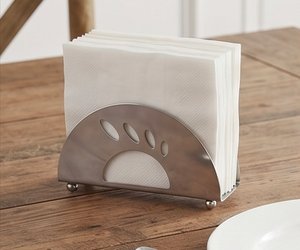 Porta Servilletas Metálico de Primera Calidad, Acero Inoxidable con Acabado Pulido Espejo, Artículo Elegante Perfecto para Decoración de Cocina y Vajilla - Product Image 6