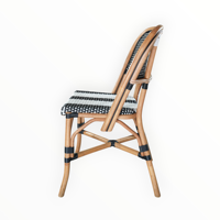 Chaise de bistrot la plus populaire pour café, restaurant, espaces résidentiels et publics - Rotin synthétique naturel tressé avec garantie de tissage de 3 ans