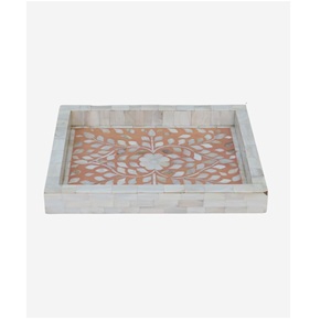 Bandeja de Nácar Real con Diseño de Hoja, Bandeja de Conchas Marinas para Servir, Bandeja de Almacenamiento para Bufés, Fiestas y Uso Diario - Product Image 6