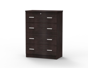 Modern <b>4</b>-Chest of <b>Drawer</b> Cabinet High Quality Wood for Bedroom Kitchen <b>Storage</b> Contemporary Home Living Room Furniture SIVR 1457 - Product Image 5