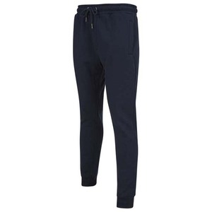 Survêtement bleu marine pour homme, sweat-shirt à col rond avec pantalon à cordon de serrage, couleur unie, coupe décontractée, 100% coton, vêtements d'automne - Product Image 4