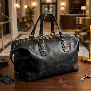 Sacs de voyage vintage en cuir véritable B S International BTR00198 – Sacs à main personnalisés à prix abordable avec fermeture éclair et motifs – Grande capacité - Product Image 6