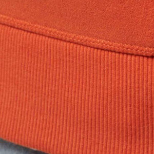 Sudadera con capucha y cremallera para hombre, color naranja, corte regular, tejido French Terry, informal, para otoño - Product Image 4