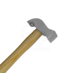 Marteau de fermeur à tête carrée en acier inoxydable avec manche en bois, réutilisable, durable, poids de la tête de 215 g - Product Image 2