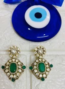 Vintage Gold Plated Luxury <b>Chandelier</b> Earrings with Flower Design for Women Party and Gift Jewelry - Product Image 4