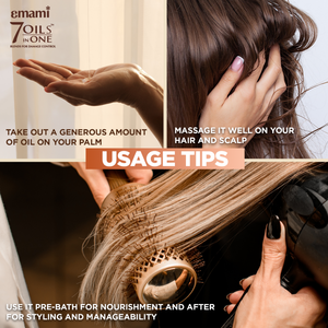 Aceite Capilar de Almendras Emami 7 Aceites en Uno - 300ml |   Mezcla Herbal 100% Natural Enriquecida |   Fórmula para el Control de Daños |   Sin Petrolato - Product Image 6