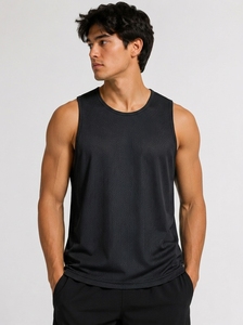 Débardeur de sport en mesh pour homme de haute qualité, séchage rapide, sans manches, vêtements de sport, entraînement physique, course à pied - Product Image 4