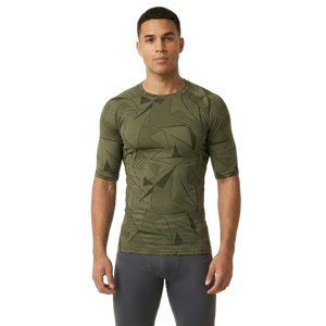Camiseta Deportiva Personalizada OEM para Hombre, con Logotipo Frontal, Manga Corta, Compresión, para Fitness, Gimnasio, Entrenamiento, Ropa Deportiva de Alto Rendimiento - Product Image 1
