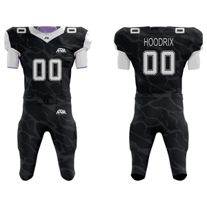 ชุดเสื้อฟุตบอลอเมริกันคุณภาพสูงแบบกำหนดเอง พร้อมชื่อทีมและหมายเลขส่วนตัว ชุดยูนิฟอร์มฟุตบอลที่ทนทาน ผลิตจากผ้าสแปนเด็กซ์ยืดหยุ่น - Product Image 1