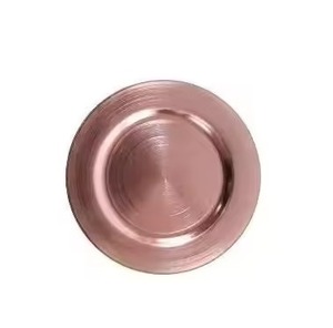 Assiette de Présentation en Cuivre Haut de Gamme pour l'Hôtellerie – Accessoire de Table Élégant pour Restaurants, Hôtels, Mariages et Banquets - Product Image 2