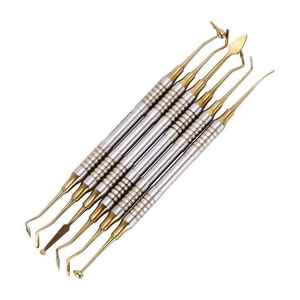 1 Set de Raspador Dental Manual de Acero para Lograr una Sonrisa Dorada con Resina Compuesta Azul y Dorada, Certificado CE ISO por Grip Surgical - Product Image 3