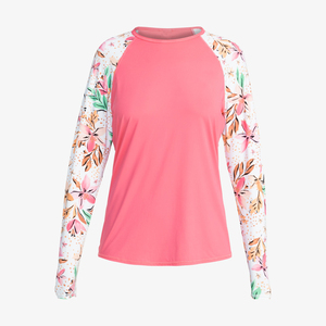 Custom Logo High Quality Wholesale Plain <b>Swimming</b> Wear <b>Shirts</b> Printed Long Sleeve <b>Women</b> Rash Guard - Product Image 1