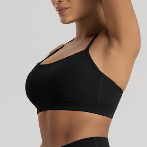 Nouvelle arrivée, soutien-gorge de sport pour femme de bonne qualité, respirant, avec logo sur le devant, maintien élevé, pour yoga, fitness et gym. - Product Image 5