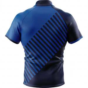 SPINE CRAFT Men's Fitted Short Sleeve Rugby Team Jersey 100% Polyester Breathable Quick Dry Athletic Sportswear Training <b>Shirt</b> - Product Image 3
