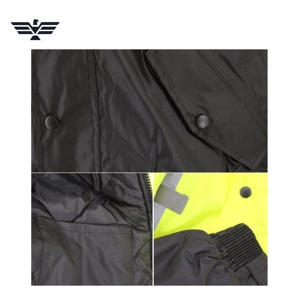 Custom Men's Polyester <b>Hi</b> <b>Vis</b> Reflective Bomber Safety <b>Jacket</b> | <b>Waterproof</b> High Visibility Work <b>Jacket</b> | ANSI Industrial Safety - Product Image 5