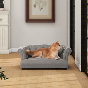 Kiki Divano Letto per Cani Chesterfield Grigio Uptown 92,7 cm, in Poliestere ad Alte Prestazioni Resistente alle Macchie - Product Image 2