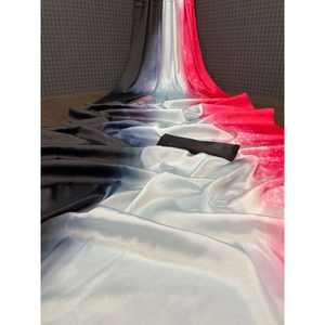 สารีผ้าไหมนิ่มพิมพ์ลายดิจิทัลพร้อมเสื้อสีขาว4D - Product Image 1