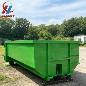 Venta Directa: Contenedor de Basura Rodante de Acero al Carbono Estilo Bañera Verde para Empresas de Residuos - Product Image 1
