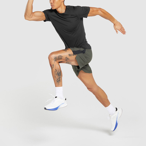 Shorts pour hommes, solides, à séchage rapide, avec taille élastique et poches, micro-extensibles, décontractés, longueur courte, vêtements de sport - Product Image 3