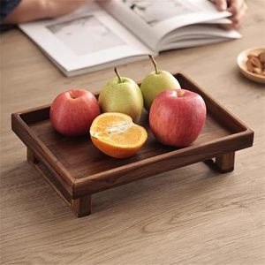Juego de bandejas decorativas de madera rectangulares con diseño geométrico Art Deco, hechas a mano, multifuncionales, para Diwali y Navidad - Product Image 2