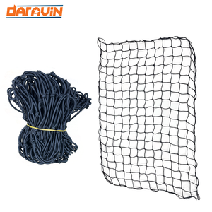 Filet de chargement pour benne de pick-up (4'x6' extensible à 8'x12') avec 12 mousquetons métalliques, filet élastique et crochets de fixation - Product Image 4