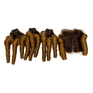 Pelucas de Cabello Humano de Alta Calidad, Super Double Drawn, Ondulado y Húmedo, para Mujeres Negras, Hermosas - Product Image 5