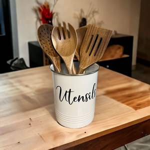 Porte-couverts en fer de qualité supérieure pour accessoires de cuisine haut de gamme, doté d'une construction durable et d'une finition élégante - Product Image 4