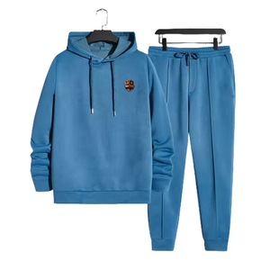 Conjunto Deportivo Informal para Hombre, Sudadera con Capucha y Pantalones Deportivos, Transpirable, Ligero, para Gimnasio, Entrenamiento, Actividades Físicas - Product Image 1