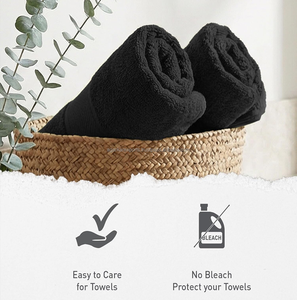 Serviettes de bain en coton doux et épais 600-800 GSM, qualité hôtelière, antibactériennes, en gros - Product Image 5