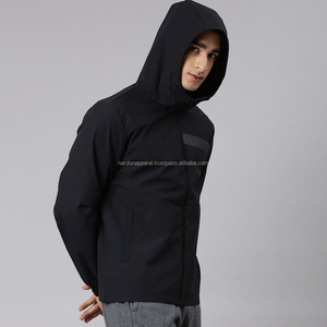 Nardon Apparel Veste coupe-vent d'extérieur de marque personnalisée en gros Veste coupe-vent légère à capuche en tissu imperméable pour l'hiver - Product Image 3