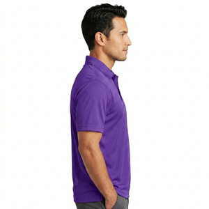 Chemise polo respirante pour homme en polyester, idéale pour le golf, le sport, la gym, séchage rapide, pull-over athlétique, décontractée, promotionnelle, pour équipe. - Product Image 3