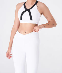 Ensembles de survêtements et tenues de sport taille haute pour femmes, 2 pièces, personnalisables, grandes tailles, pour yoga et fitness, avec soutien-gorge de sport - Product Image 4