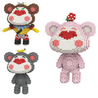 MPIN 30cm M64 Jouet de Construction Singe Cartoon Collection Kit DIY Modèle