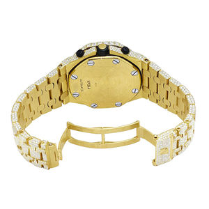 Reloj Iced Out de Moissanita con Diamantes VVS, Estilo Hip Hop Audaz para Hombre, de Acero Inoxidable, Cuarzo, Moda, Correa de 20mm, Cristal Revestido - Product Image 6