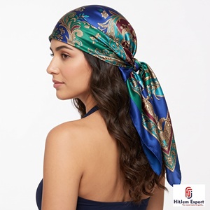 Soft Satin Printed <b>Scarf</b> Manufacturer OEM ODM Private Label Branding Promotional Marketing Gift Ideas Africa EU Israel - Product Image 2