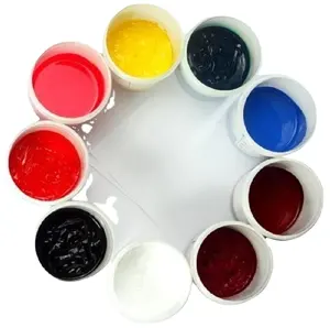 Supplier low price soft heat-resistant waterproof textile pattern logo screen printing color silicone rubber ink
