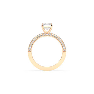 Bague REYES personnalisable avec diamant de laboratoire taille Asscher 1,48 carat, certifiée IGI, or massif 14 carats, diamants HPHT CVD, bijoux de luxe - Product Image 5