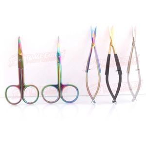 Pince à sourcils professionnelle de haute qualité et ciseaux pointus outils de maquillage en acier inoxydable avec Logo personnalisé - Product Image 4