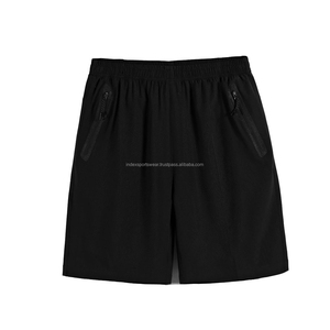 กางเกงขาสั้นสำหรับวิ่งทำจากผ้าฝ้าย100% สำหรับผู้ชายกางเกงวิ่งสำหรับใส่อยู่บ้านแบบลำลองใส่เข้าพักในบ้านมีหลายขนาดขายส่งสีทึบ - Product Image 3