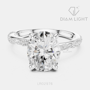 14KT White Gold 2.42CT Oval Cut Lab Grown Diamond Engagement Ring IGI Certified F+ Color VS+ Clarity Bridal Promise Ring Women - Product Image 1