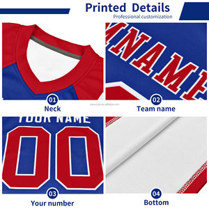 Maillot de football unisexe personnalisé, col en V, manches courtes, coupe classique, respirant, antibactérien, 100% polyester, nom et numéro de l'équipe - Product Image 4