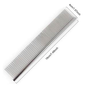 Peigne à dents larges pour poils épais et bouclés, outil de toilettage professionnel pour animaux de compagnie, pour les soins quotidiens des animaux. - Product Image 6