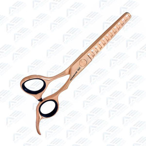 Tijeras de Entresacar Profesionales con Acabado Oro Rosa, Instrumento de Belleza, Tijeras de Entresacar con Agarre Cómodo, 11 Dientes Afilados, para Salón - Product Image 4