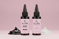 INKLUSH Brow Dlite Teinture liquide pour sourcils brun moyen 15ml Semi-permanente longue durée à base de plantes imperméable double embout épaississant