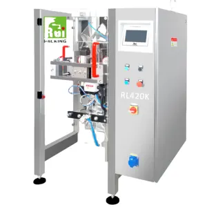 High-Speed RL420K Automatic VFFS Packaging Machine High Quality New Liquid Dried Fruit Snack Chips Pouches Films Chemical Food