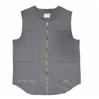 Gilet de coiffure professionnel personnalisé en jean robuste, tablier de barbier durable en coton et polyester, écologique et jetable